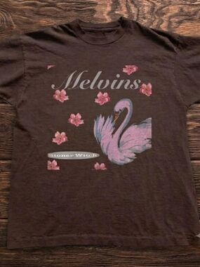 Melvins flower swan brown t-shirt